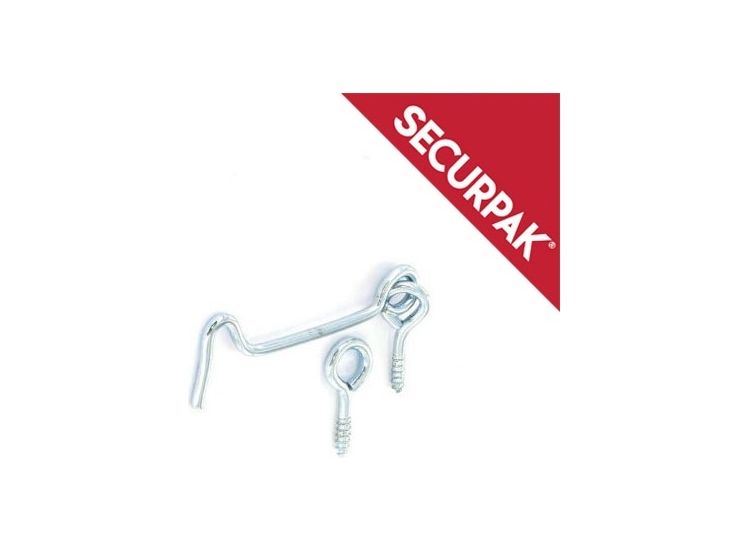 Securpak SP10105 Zinc Plated Gate Hook &amp; Eye