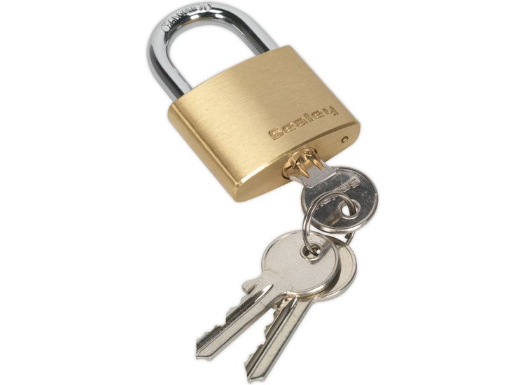 Sealey PL101 Brass Body Padlock 40mm