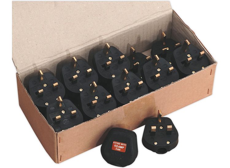 Sealey PL13/320 Resilient Plug 13Amp Heavy-Duty Pack of 20