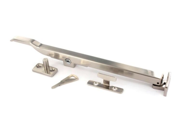Securit S1076 Locking Casement Stay Brushed Nickel