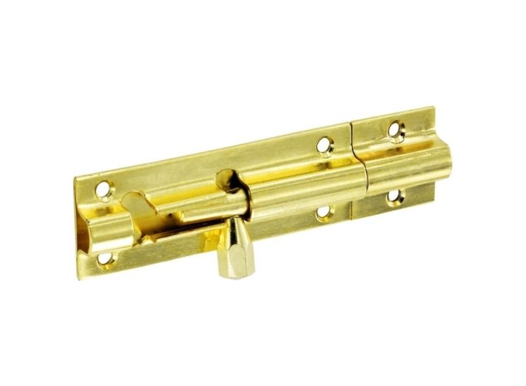 Securit S1524 Brass Door Bolt 3" Wide