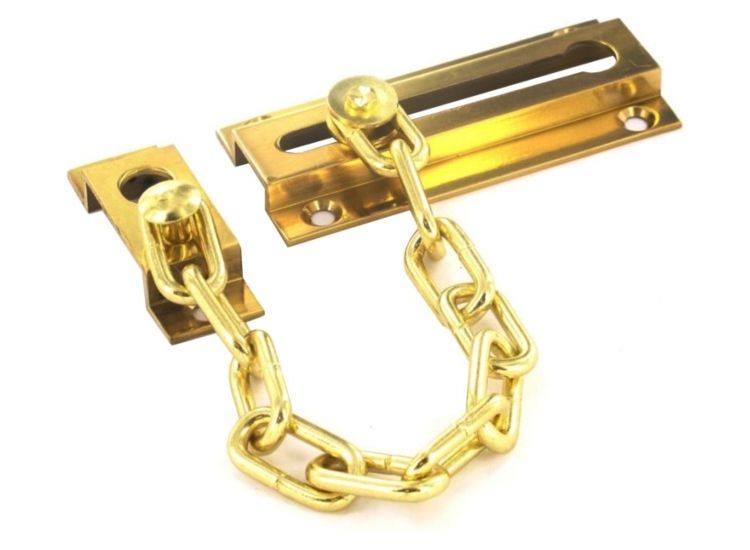 Securit Brass Door Chain