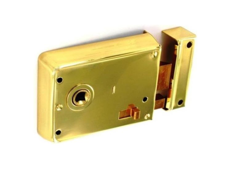 Securit S1839 Rim Latch With Snib Brass
