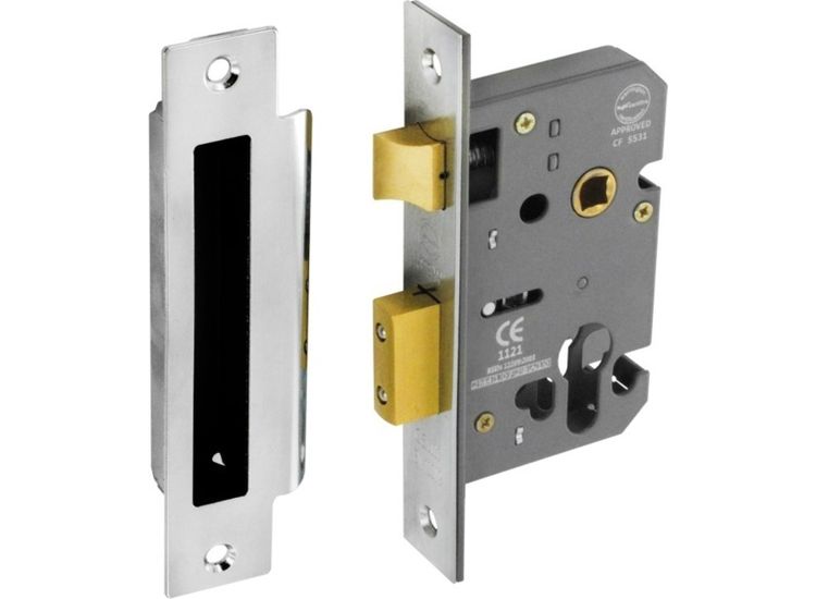Securit S1851 Euro Sash Lock Nickel Plated 48mm C/C
