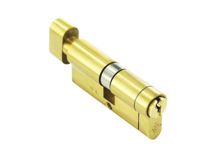 Securit 1* Star Euro Double Thumbturn Cylinder Brass
