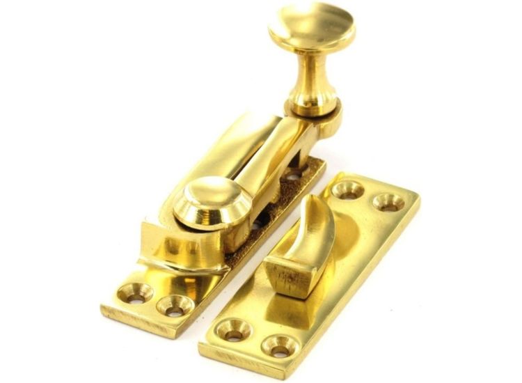 Securit S2585 Brass Sash Fastener Arm Type