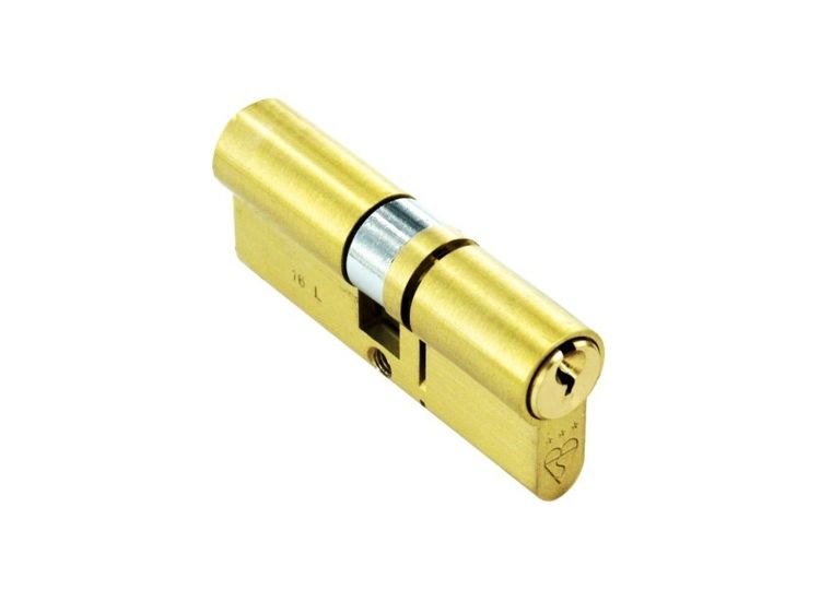 Smiths Locks BS 3 Star Thumb Brass Cylinder