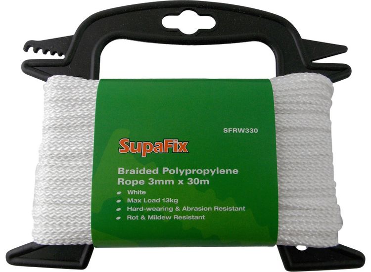SupaFix SFRW330 Braided Polyporpene Rope 30m