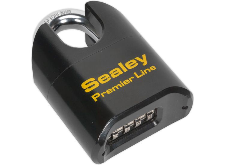 Sealey PL603S Steel Body Combination Padlock Shrouded Shackle 62mm