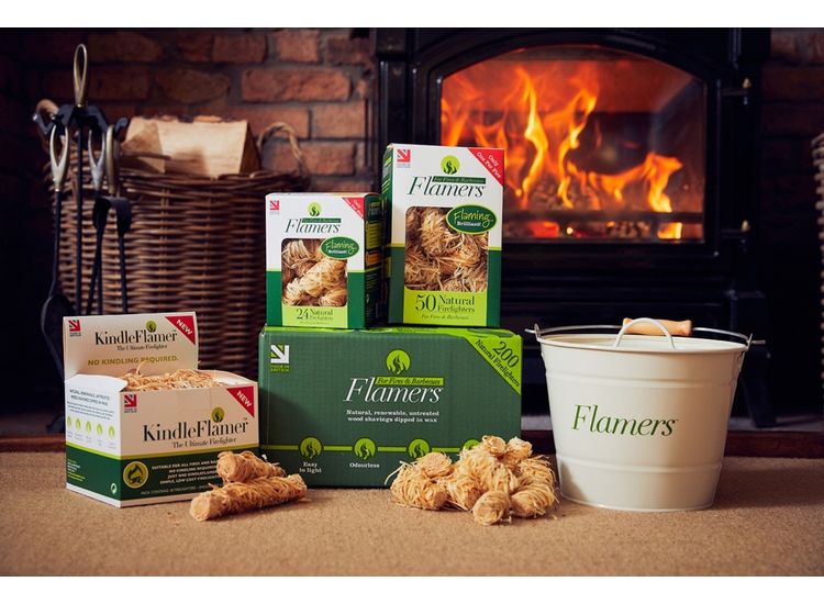 Certainly Wood Ltd FLA-024-012-SHR Flamers Natural Firelights