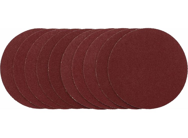 Draper 02694 Sanding Discs, 125mm, Hook &amp; Loop, 80G (Pack of 10)