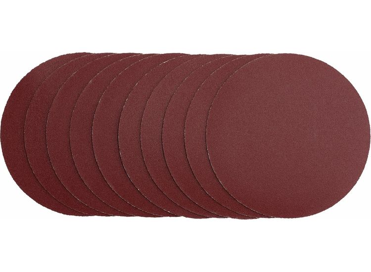 Draper 03156 Sanding Discs, 125mm, Hook &amp; Loop, 240G (Pack of 10)