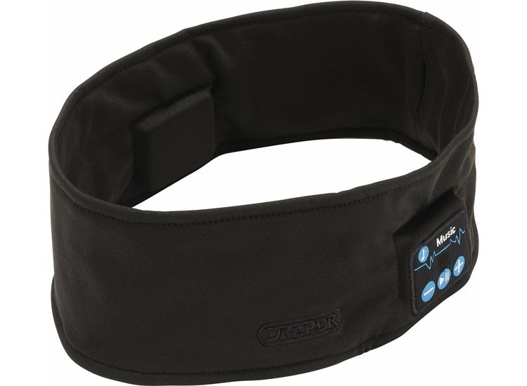 Draper 28340 Smart Wireless Rechargeable Headband with USB Charging Cable, Black, One Size