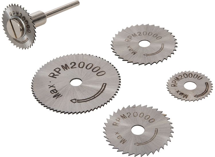 Silverline HSS Saw Disc Set 6pce 22, 25, 32, 35 &amp; 44mm