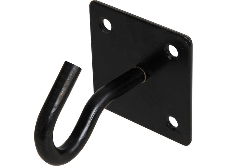 Fixman Chain Plate Black Hook 50mm x 50mm