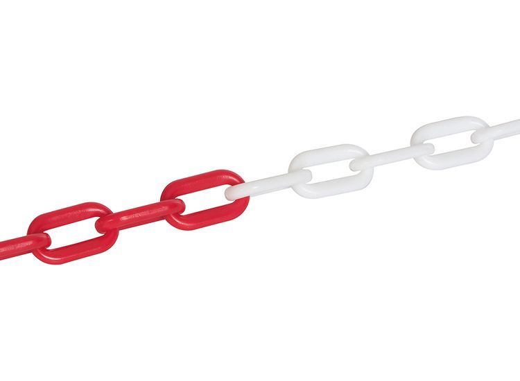 Fixman Plastic Chain 6mm x 5m Red/White