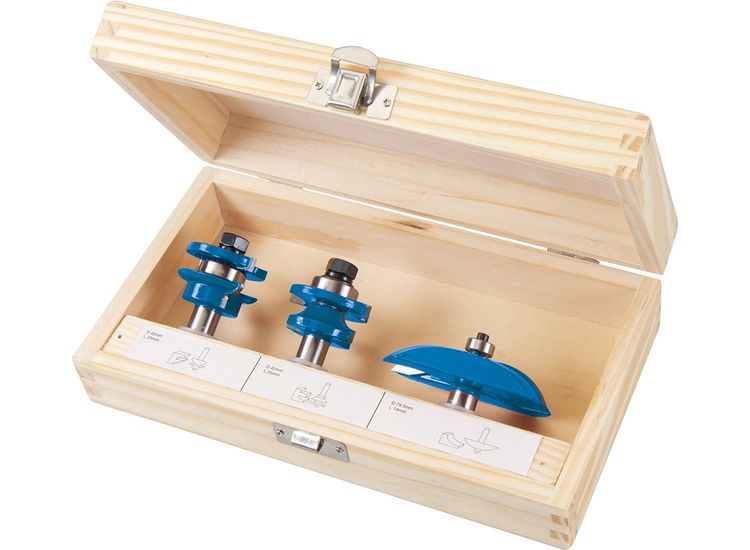 Silverline 1/2" TCT Panel Door Bit Set 3pce 1/2"