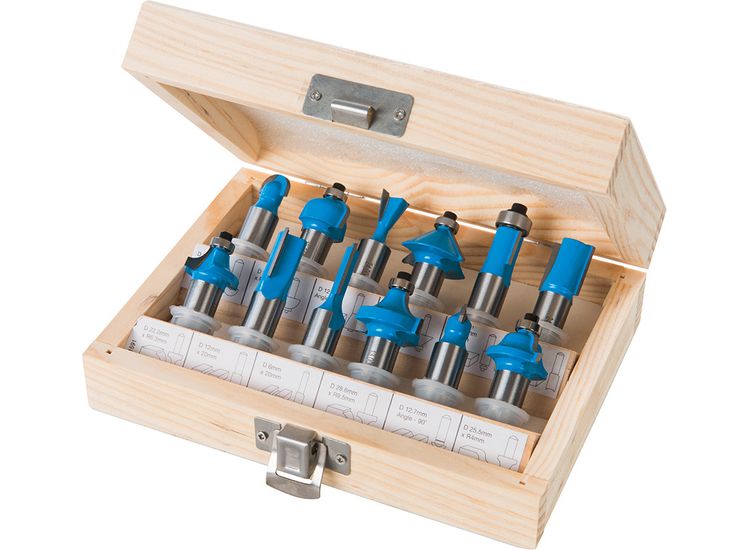 Silverline 12mm TCT Router Bit Set 12pce 12mm