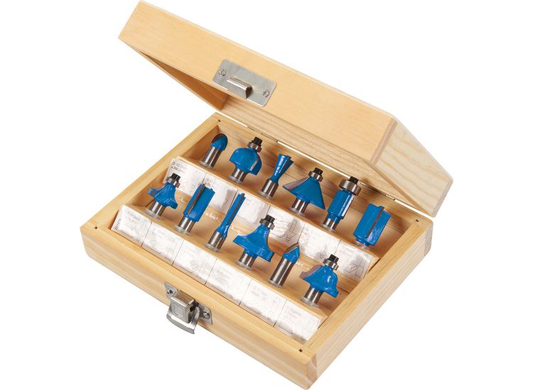 Silverline 8mm TCT Router Bit Set 12pce 8mm