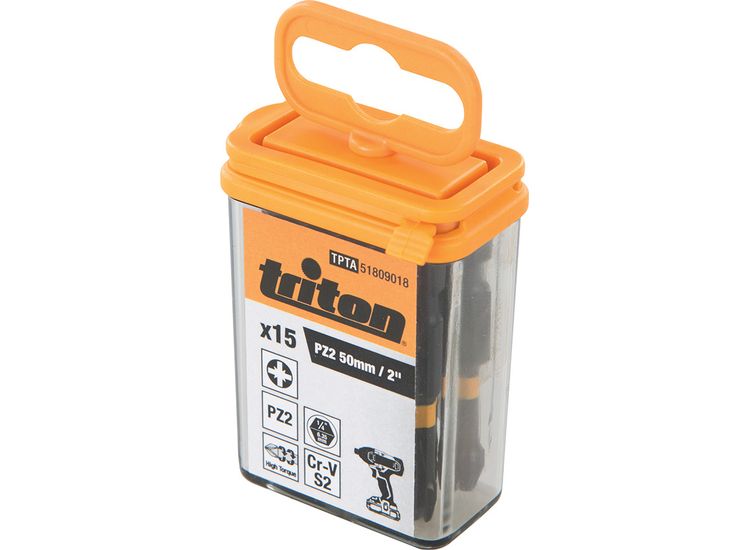 Triton Pozi Screwdriver Impact Bit 15pk PZ2 50mm