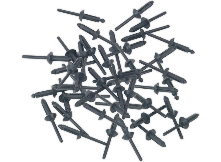 Sealey PR003 Plastic Rivet &amp;#8709;5 x 15.8mm Pack of 50