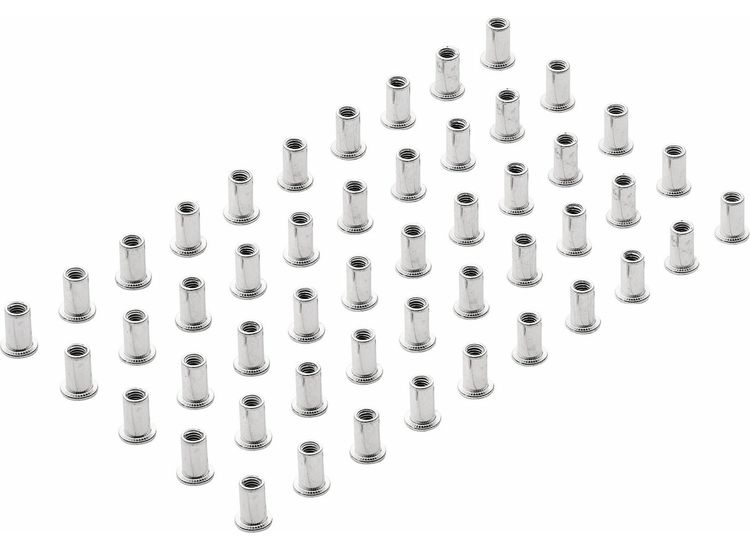 Draper 04052 Zinc Plated Threaded Insert Rivet Nuts, M5 x 0.8mm (Pack of 50)