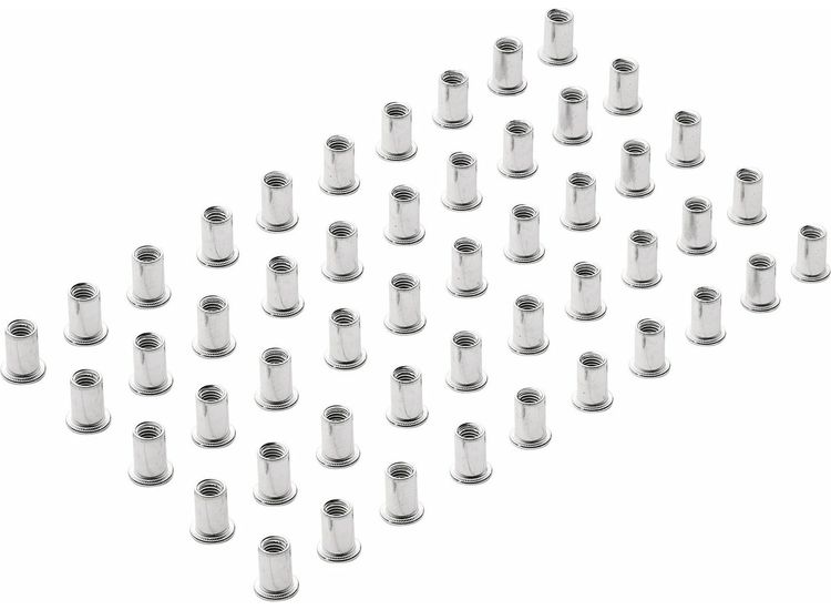 Draper 04054 Zinc Plated Threaded Insert Rivet Nuts, M8 x 1.25mm (Pack of 50)