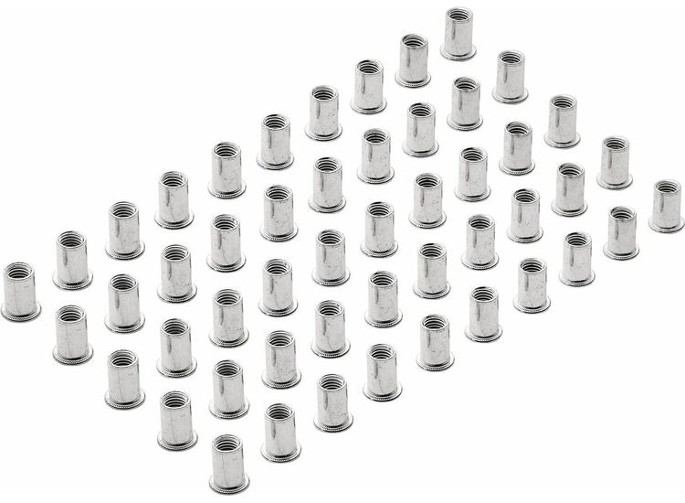 Draper 04056 Zinc Plated Threaded Insert Rivet Nuts, M10 x 1.5mm (Pack of 50)