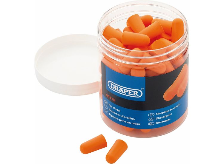 Draper 04115 Disposable Ear Plugs (Jar of 50 Pairs)