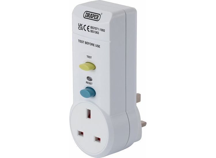 Draper 10205 RCD Adaptor, 220-250v/50Hz, 13 AMP