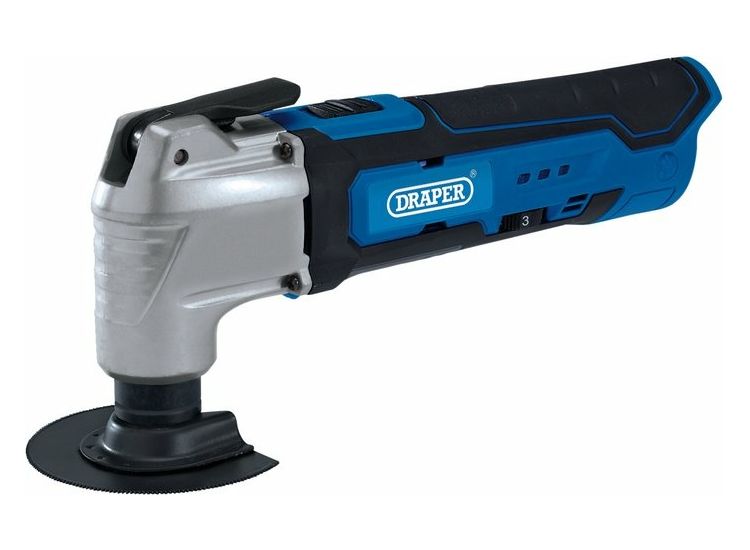 Draper 19392 12V Oscillating Multi-Tool (33 Piece), 1 x Battery, 1.5Ah, 1 x Fast Charger