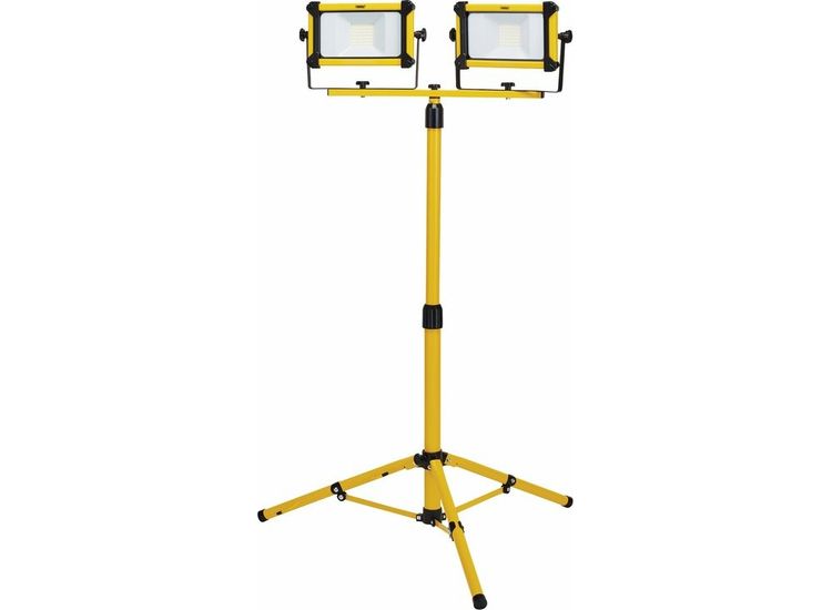 Draper 03203 110V SMD LED Tripod Site Light, 2 x 30W, 6600 Lumens