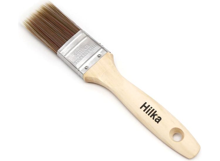 Hilka 1 1/2" Wooden Synthetic Bristle Paint Brushes
