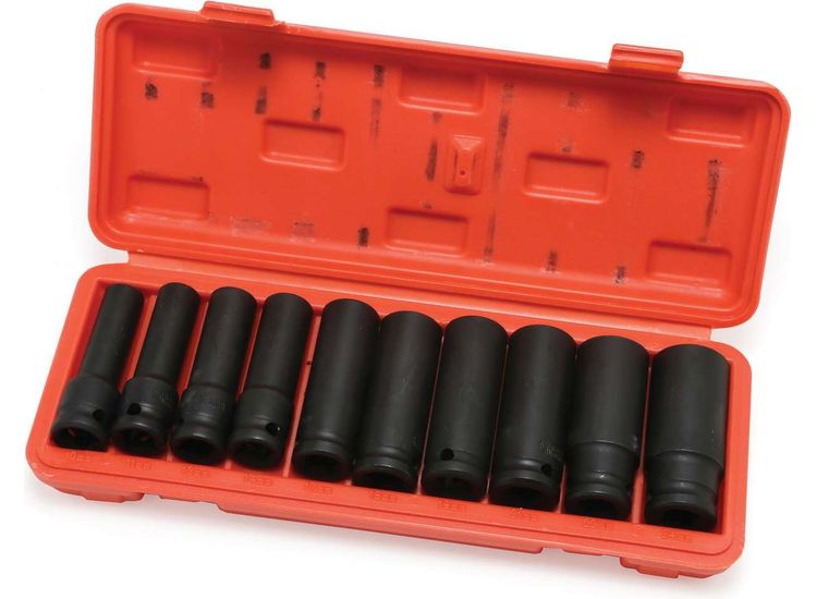 Hilka 10 pce 1/2" Deep Impact Socket Set Metric