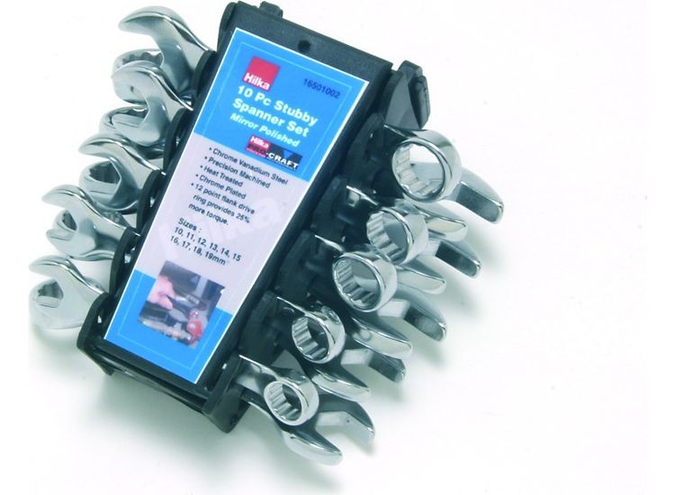 Hilka 10 pce Combi Stubby Spanner Set Metric