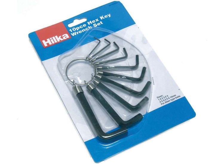 Hilka 10 pce Hex Key Set Metric