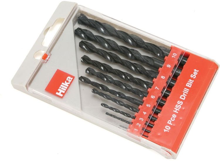 Hilka 10 pce HSS Drill Bit Set