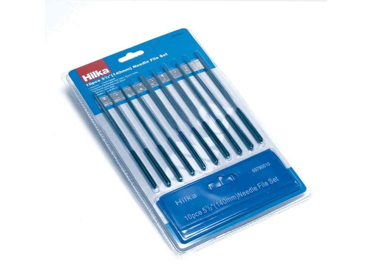 Hilka 10 pce Needle File Set Soft Grip