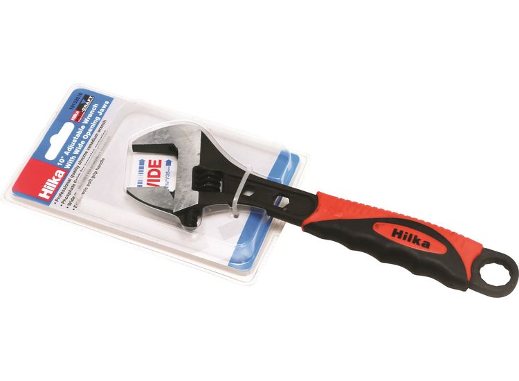 Hilka 10" (250mm) Soft Grip Adjustable Wrench