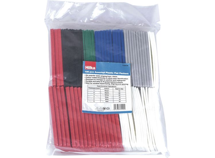 Hilka 100 pce Assorted Plastic Flat Packers