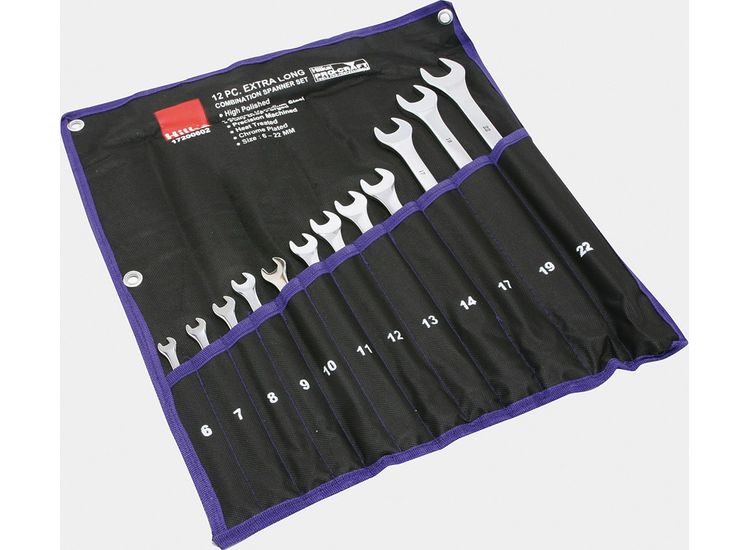 Hilka 12 pce Extra Long Comb Spanner Set Metric