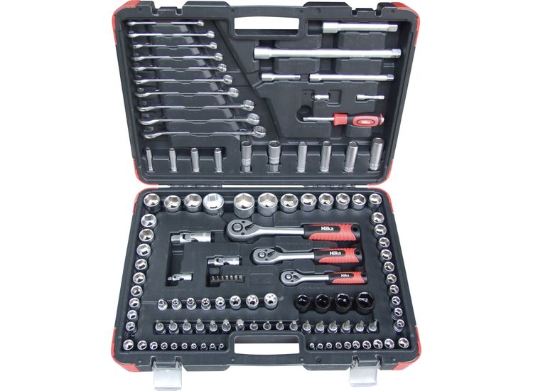 Hilka 120 pce 1/4", 3/8" &amp; 1/2" Dr Socket Set