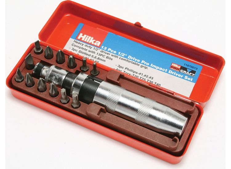 Hilka 13 pce 1/2" Drive Pro Impact Driver Set