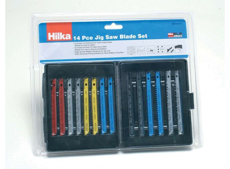 Hilka 14 pce Jigsaw Blade Set