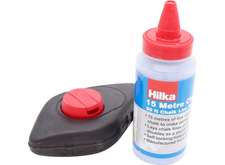 Hilka 15m Chalk Line with Chalk