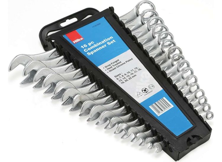 Hilka 16 pce Comb Spanners Metric
