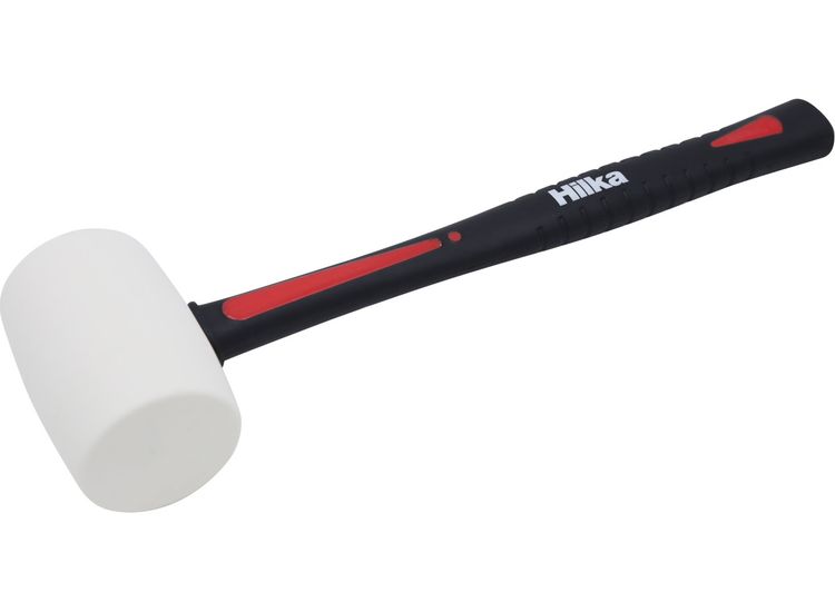Hilka 16oz White Rubber Mallet Pro Craft