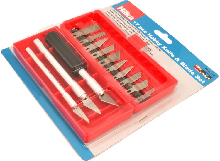 Hilka 17 pce Hobby Knife &amp; Blade Set