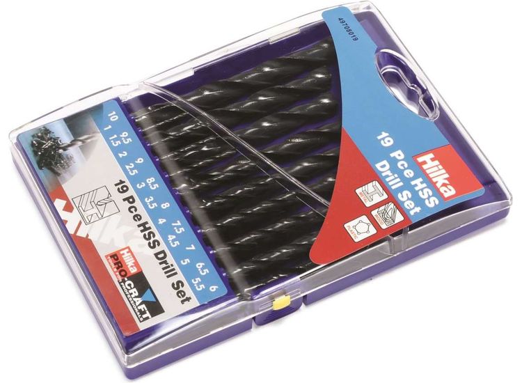 Hilka 19 pce HSS Drill Bit Set