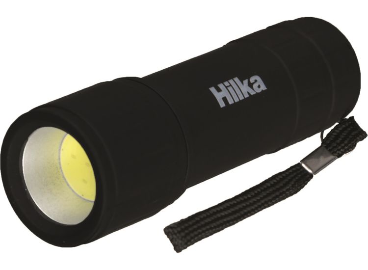 Hilka 1W COB 70 Lumens Rubber Coated Mini Torch